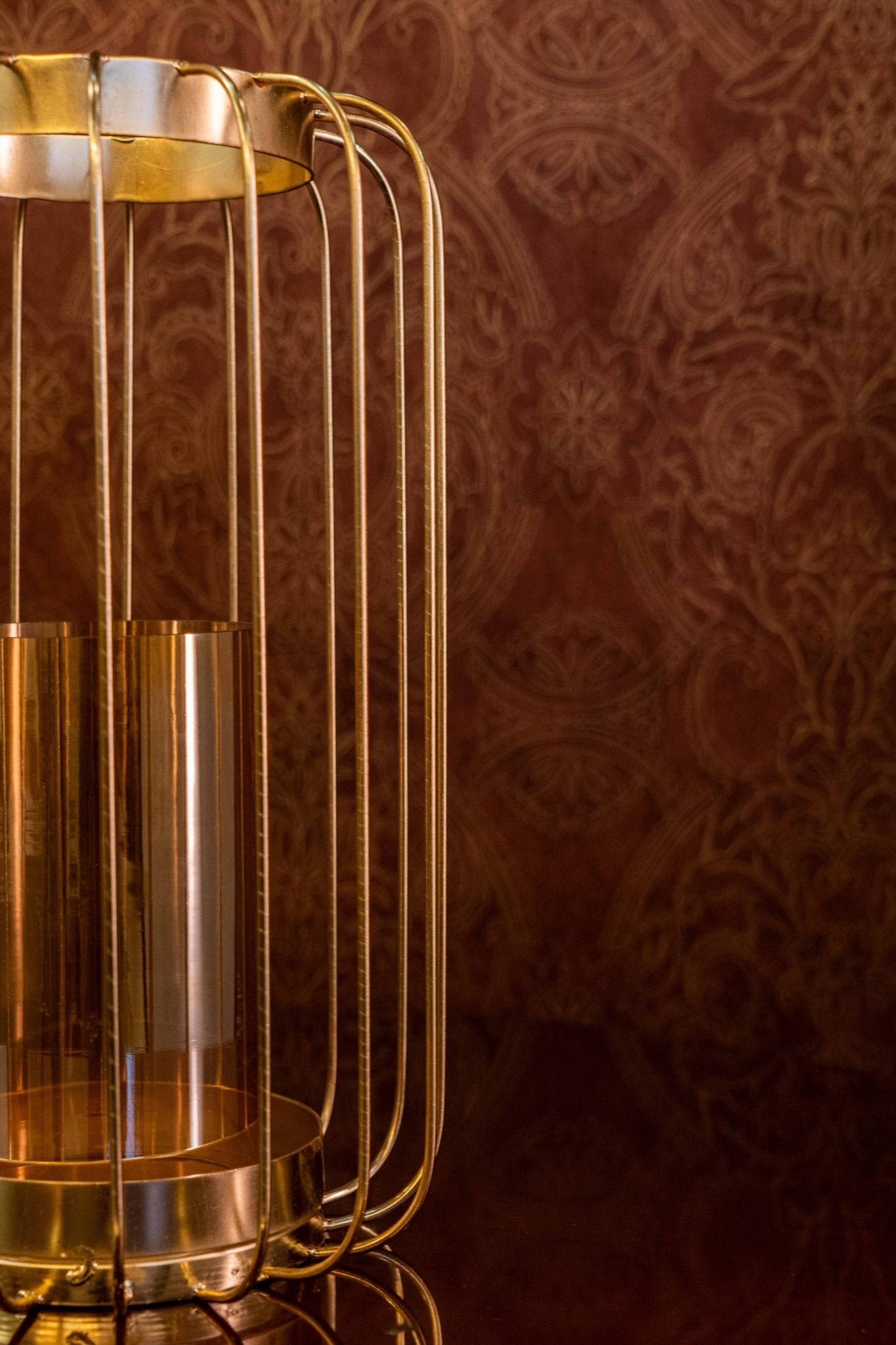 Metal Wire Lantern with Glass Candle Cover - TesuCandles & Candle Holders
