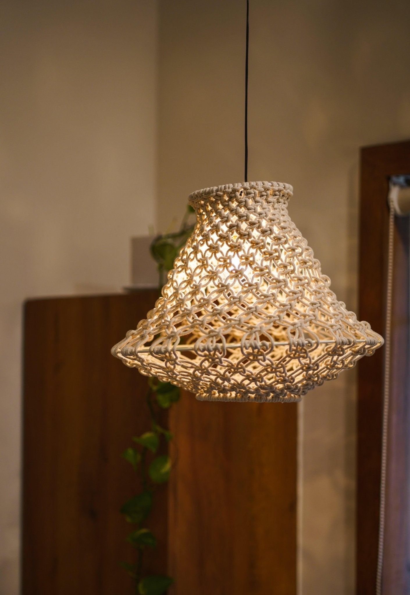 Peony - Macrame Lampshade