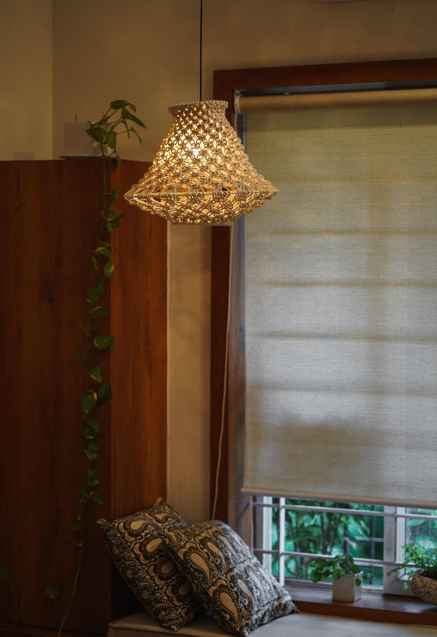 Peony - Macrame Lampshade - TesuLampshade