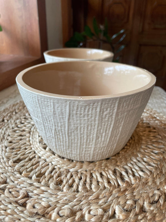 Siwa Beige and Brown Bowl - TesuHome & Kitchen