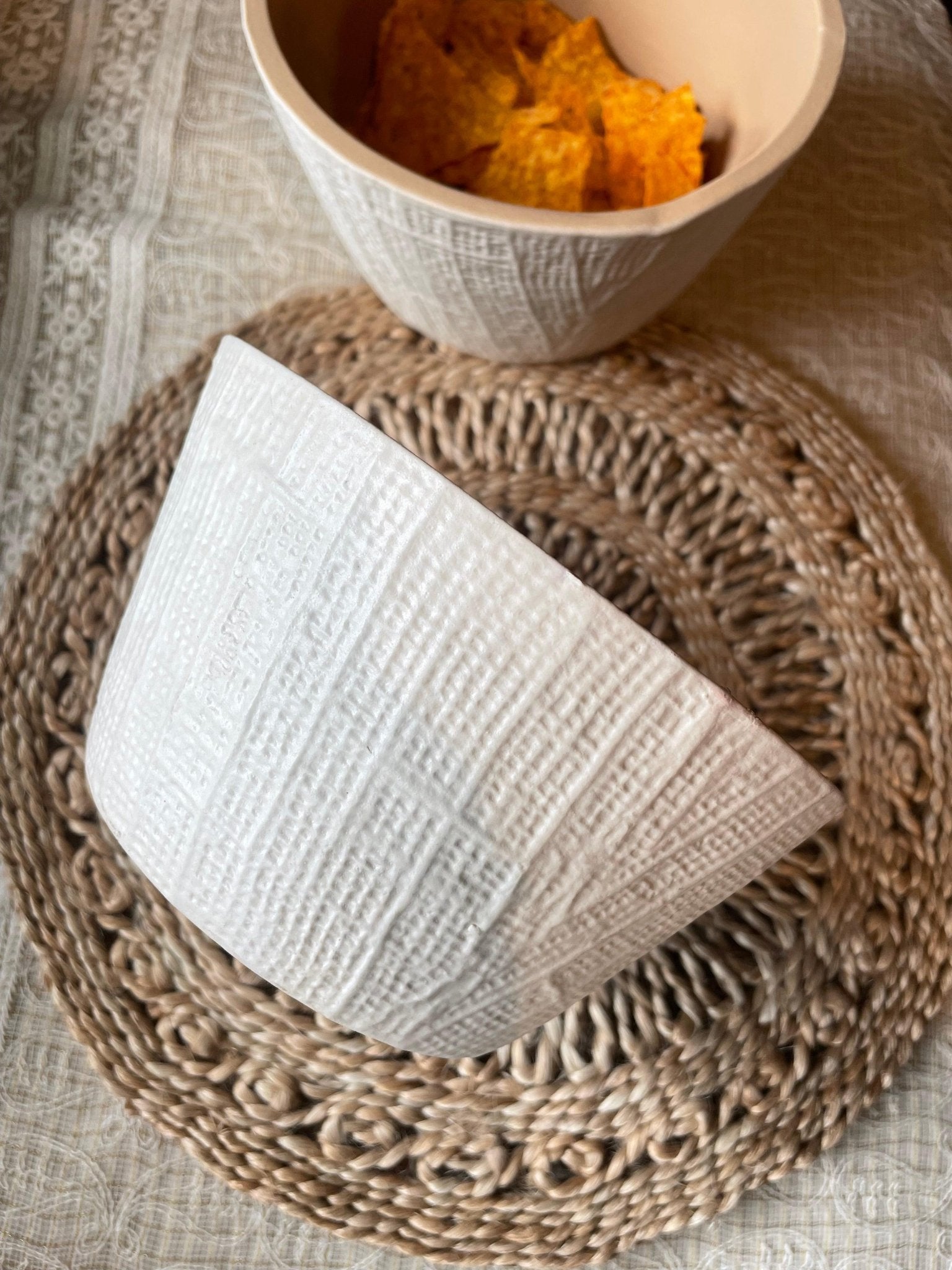 Siwa Beige and Brown Bowl - TesuHome & Kitchen