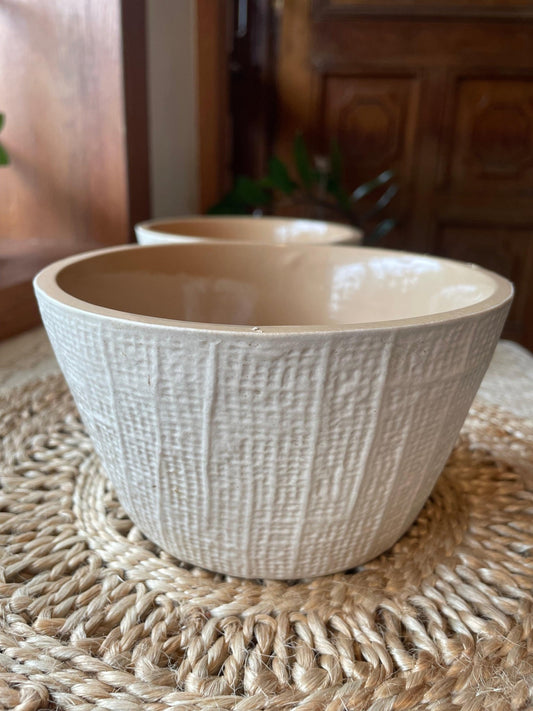 Siwa Beige and Brown Bowl - TesuHome & Kitchen