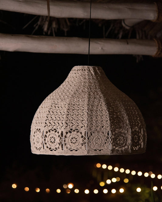 Snowdrop Vintage Crochet Lamp - TesuLampshade